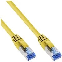 InLine Patchkabel S/FTP (PiMf), Cat.6A, halogenfrei, gelb, 2m