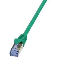 Logilink Netzwerkkabel, Patchkabel CAT 6a S/FTP 1.00 m Grün