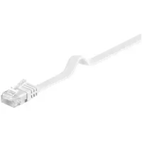 Goobay CAT 5e Flach-Patchkabel, U/UTP, Weiß, 15 m >