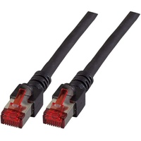 EFB K5515.1 RJ45 Patchkabel Cat.6 S/FTP LSZH schwarz 1m
