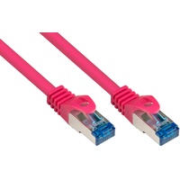 Good Connections Alcasa Cat6a 40m Netzwerkkabel magenta, S/FTP, (S-STP)