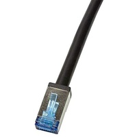 Logilink CQ7113S RJ45 Netzwerkkabel, Patchkabel CAT 6a S/FTP, schwarz,