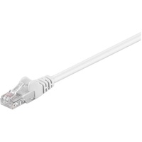 Goobay CAT 5e Patchkabel, U/UTP Weiß 0,5 m Cat5e