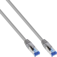 InLine Patchkabel, S/FTP Cat.6A, halogenfrei, grau, 0,3m