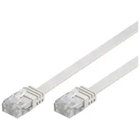 Goobay CAT 5e Flach-Patchkabel, U/UTP, weiß