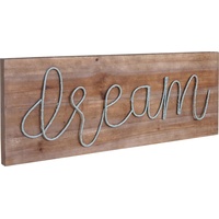 MCW LED-Holzschild, Leuchtbild Wandbild Landhaus ~ 28x72x3cm, dream