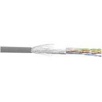 InLine Patchkabel Cat.5e, grau, SF/UTP, AWG26, CCA, 100m