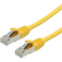 Value Patchkabel Kat.6 (Class E) S/FTP (PiMF), LSOH, gelb,