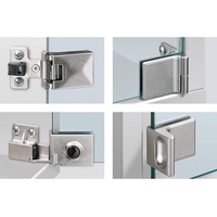 Hettich Glastürscharnier ET 5150, vernickelt, matt