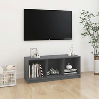 VidaXL TV-Schrank Grau 104x33x41 cm Massivholz Kiefer