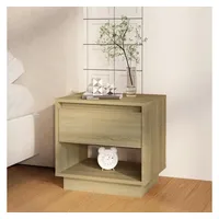 VidaXL Nachttisch Sonoma-Eiche 45x34x44 cm Holzwerkstoff