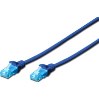 Digitus Patchkabel, Cat5e, U/UTP, RJ-45/RJ-45, 1m, blau (DK-1512-010/B)