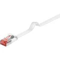 Goobay Flachkabel U/FTP Cat6 weiß 1m 94915