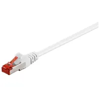 Goobay CAT 6 Patchkabel, S/FTP (PiMF), Weiß