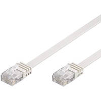 Goobay CAT 6 Flach-Patchkabel, U/UTP, weiß