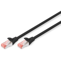 Digitus Patchkabel, Cat6, S/FTP, RJ-45/RJ-45, 0.5m, schwarz (DK-1644-005/BL)