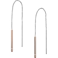 Skagen Damen-Edelstahl-Ohrringe mit Bügelverschluss