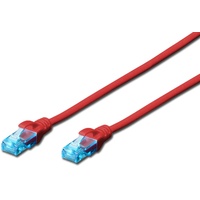 Digitus Patchkabel, Cat5e, U/UTP, RJ-45/RJ-45, 3m, rot (DK-1512-030/R)