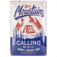 Nostalgic-Art 22322 Retro Blechschild Outdoor & Activities – Mountains