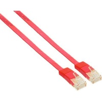 InLine Patchkabel flach, U/UTP, Cat.6, rot, 2m