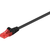 Goobay CAT 6 Patchkabel, U/UTP, Schwarz