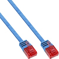 InLine InLine® Patchkabel flach, U/UTP, Cat.6, blau, 1m