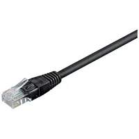 Goobay CAT 6 Patchkabel, U/UTP, Schwarz 3 m Kabellänge