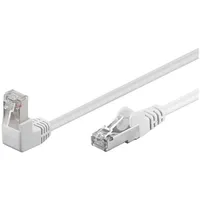Goobay CAT 5e Patchkabel 90° gewinkelt, F/UTP, weiß