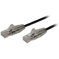 Startech Slim RNS Patchkabel, Cat6, U/UTP, RJ-45/RJ-45, 0.5m, schwarz