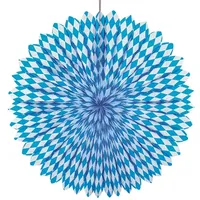 Papstar 10 Dekofächer Ø 75 cm Bayrisch Blau" schwer
