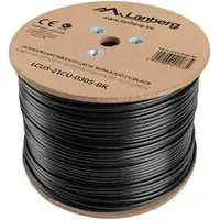 LANBERG LCU5-21CU-0305-BK Netzwerkkabel 305 m Cat5e U/UTP (UTP) Schwarz