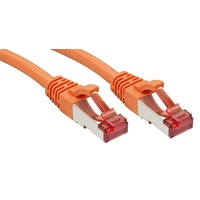 Lindy 47806 RJ45 Netzwerkkabel, Patchkabel CAT 6 S/FTP Orange