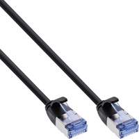 InLine Patchkabel slim, U/FTP PiMf, Cat.6A, schwarz, 7,5m
