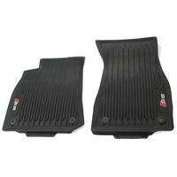 Audi 4K1061221A041 Gummi Fußmatten 2X vorn Gummimatten Allwettermatten rot/schwarz,