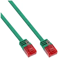 InLine Patchkabel flach, U/UTP, Cat.6, grün, 3m