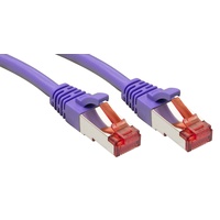 Lindy 47829 RJ45 Netzwerkkabel, Patchkabel CAT 6 S/FTP Violett