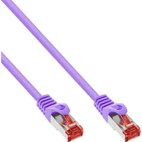 InLine Patchkabel, S/FTP (PiMf), Cat.6, 250MHz, PVC, Kupfer, purple,