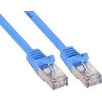 InLine Patchkabel, F/UTP, Cat.5e, blau, 0,3m