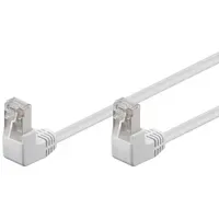 Goobay CAT 5e Patchkabel 2x 90° gewinkelt, F/UTP, weiß