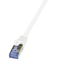 Logilink Netzwerkkabel, Patchkabel CAT 6a S/FTP 15.00 m Weiß