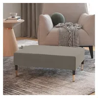 VidaXL Fußhocker Hellgrau 78x56x32 cm Samt