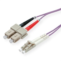 Roline / secomp Roline LWL-Kabel 50/125μm OM4, LC/SC, violett