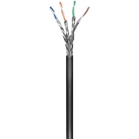 Goobay 57197 CAT 6 Outdoor Netzwerkkabel, S/FTP (PiMF), Schwarz