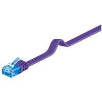 Goobay 96324 CAT 6A Flach-Patchkabel, U/UTP Violett