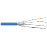 InLine Patchkabel Cat.6 S/FTP (PiMf), blau, AWG27, PVC, CU,