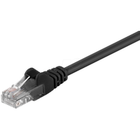 Goobay CAT 5e Patchkabel, U/UTP, Schwarz