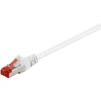 Goobay CAT 6 Patchkabel, S/FTP (PiMF), Weiß