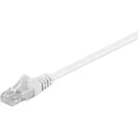 Goobay CAT 5e Patchkabel, U/UTP, Weiß, 1 m Cat.5e