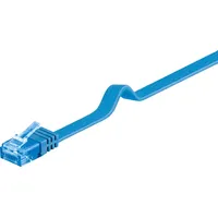 Goobay CAT 6A Flach-Patchkabel, U/UTP, Blau