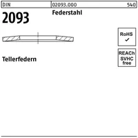 Industrial Quality Supplies DIN 2093 Tellerfeder Stahl 90x46,0x3,5mm